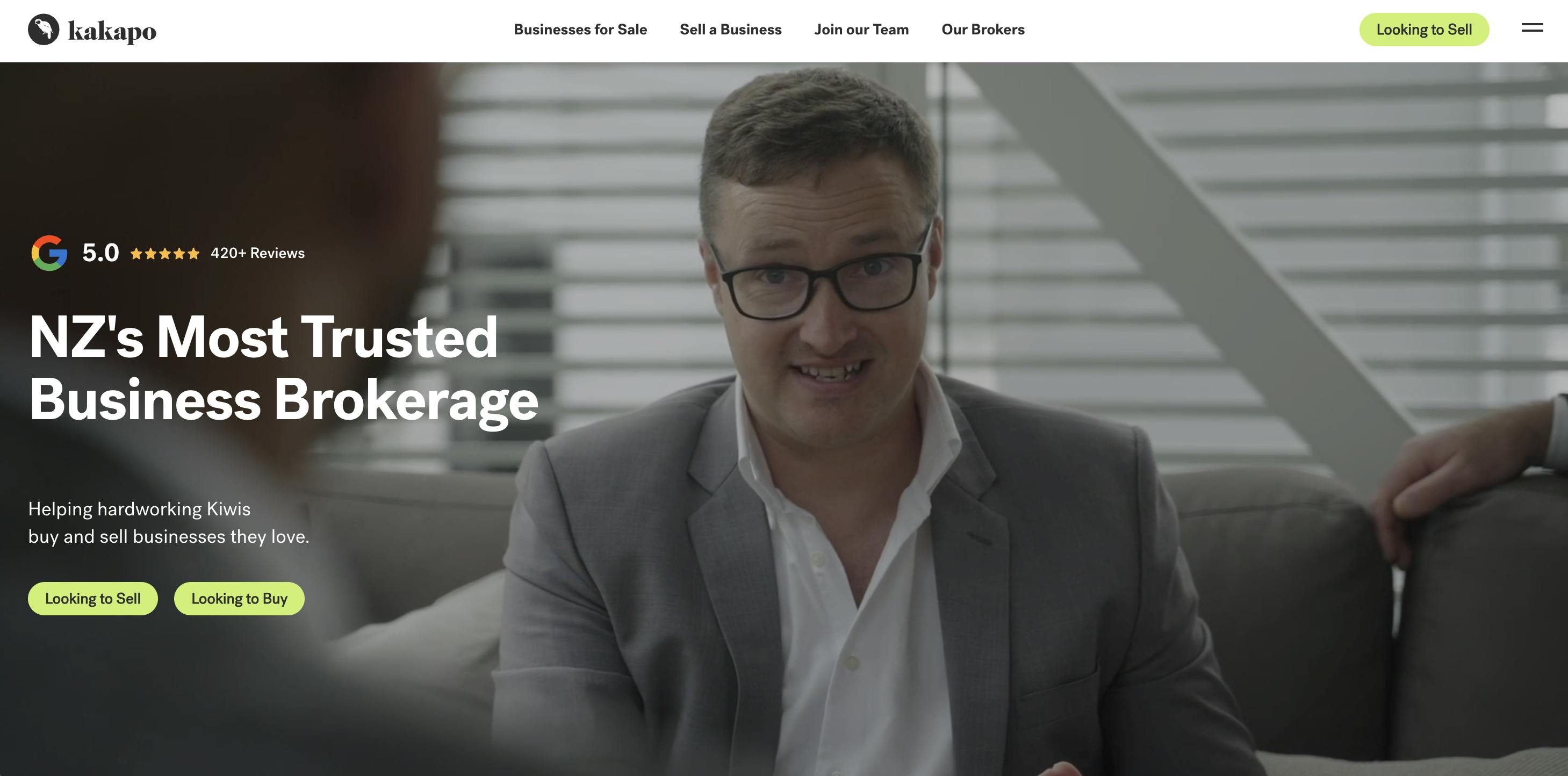 Kakapo website hero